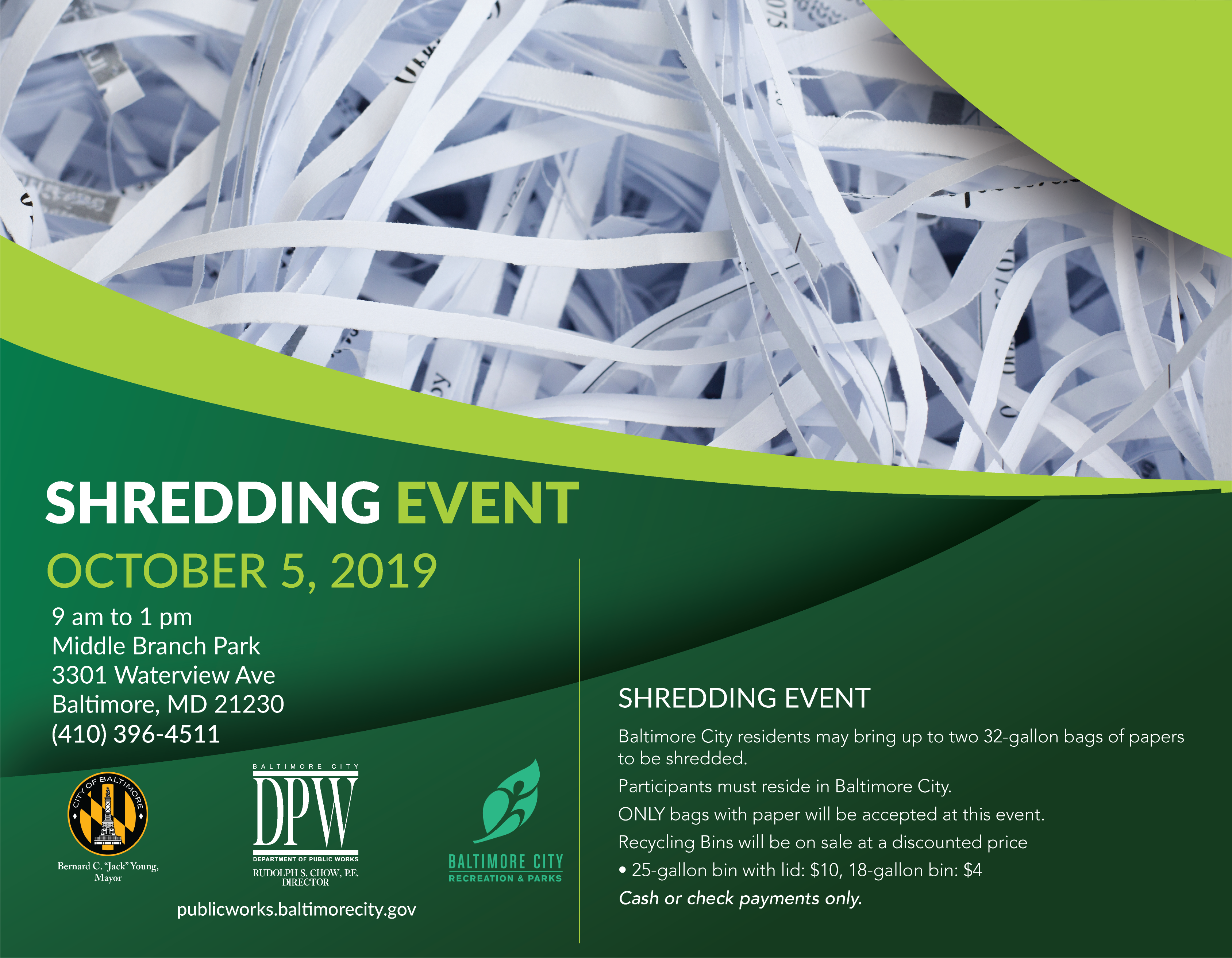Oct. 5 Shredding Event 